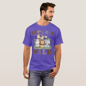 野生動物 かわいい サファリ 女子 Tシャツ (正面フル)