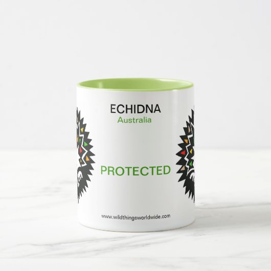 野生動物 – かわいいECHIDNA – 野生動物 – オーストラリア マグカップ (中央)