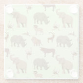 野生動物 ガラスコースター (裏面)