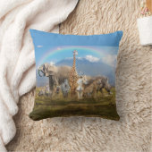 野生動物 クッション (ブランケット)