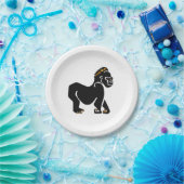 野生動物 – クールMountain GORILLA – 野生動物 – ペーパープレート (パーティー)