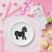 野生動物 – クールMountain GORILLA – 野生動物 – ペーパープレート (パーティー)