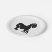 野生動物 – クールMountain GORILLA – 野生動物 – ペーパープレート (アングル)