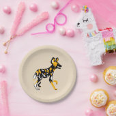 野生動物 – ケープ狩り犬 – 絶滅危惧動物 ペーパープレート (パーティー)