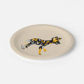 野生動物 – ケープ狩り犬 – 絶滅危惧動物 ペーパープレート (アングル)