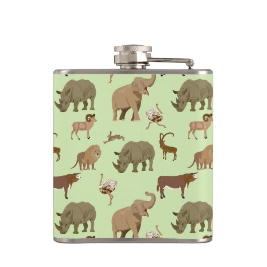 野生動物 フラスク (裏面)