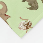 野生動物 フリースブランケット (角)