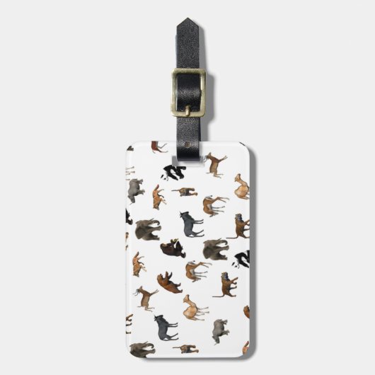 野生動物 ラゲッジタグ (正面縦)