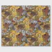 野生動物 ラッピングペーパー (フラット)