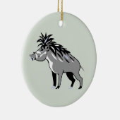 野生動物 – ワルティPIG – 絶滅危惧動物 – ワルソグ セラミックオーナメント (右)