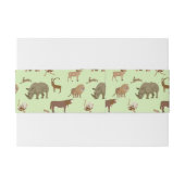 野生動物 招待状ベリーバンド (裏面例)