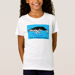野生動物 – 私はザトウクジラを愛する – オーシャン Tシャツ