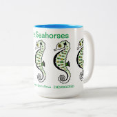 野生動物 – 私はシーホースが大好き – オーシャンズ ツートーンマグカップ (正面右)