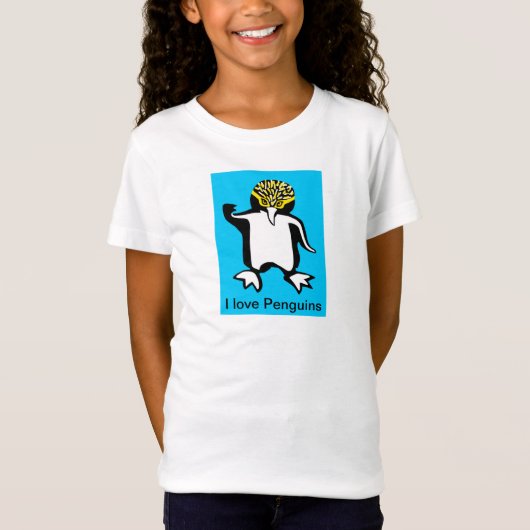 野生動物 – 私はペンギンが大好き – 南極 – Tシャツ (正面)