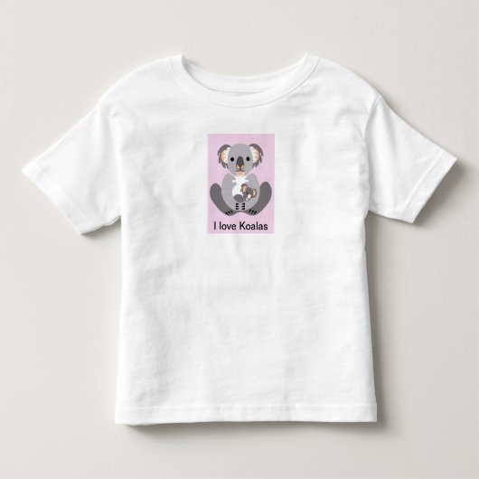 野生動物 – 私はKOALASを愛する – オーストラリアの野生生物 トドラーTシャツ (正面)