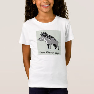 野生動物 – 私はWARTY PIGS大好き – ワルソグ Tシャツ