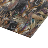 野生動物，鹿，アヒルとキジの狩り カッティングボード (角)