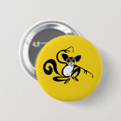 野生動物 – AYE-AYE-Primate – マダガスカル – 缶バッジ (正面&裏面)