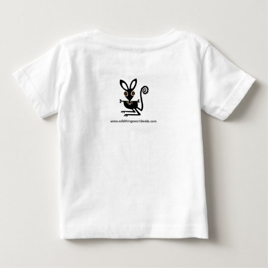 野生動物 – BILBIES救 – 絶滅危惧動物 – ベビーTシャツ (裏面)