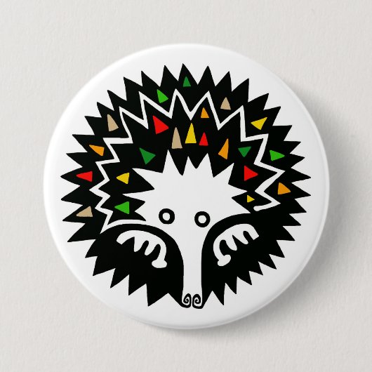 野生動物 – ECHIDNA – オーストラリア野生動物 –  缶バッジ (正面)