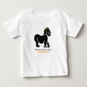 野生動物 – GORILLA – 類人猿 – 霊長類 – アフリカ ベビーTシャツ