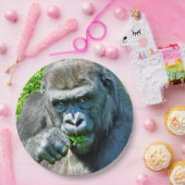 野生動物 – GORILLAS ペーパープレート (パーティー)