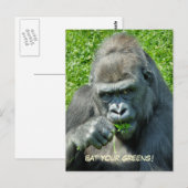 野生動物 – GORILLAS ポストカード (正面/裏面)