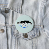 野生動物 – Humpback WHALE Wildlife – アクア 缶バッジ (インサイチュ)