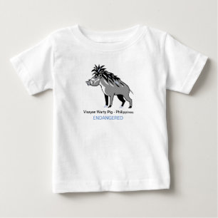 野生動物 – Visayan warty PIG – ワルソグ – 自然 ベビーTシャツ