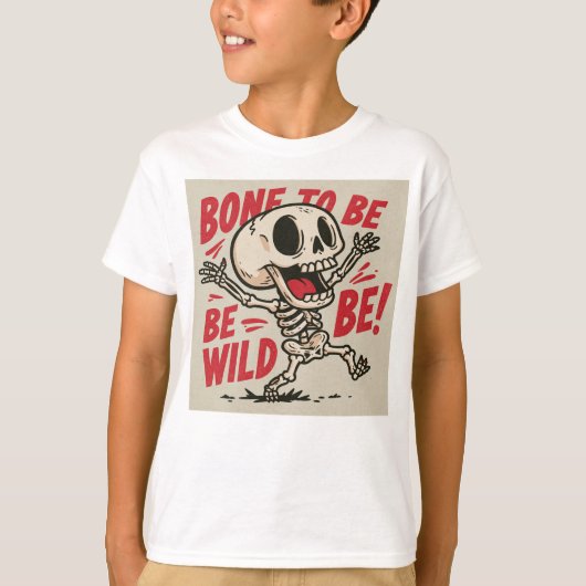 野生化する骨! Tシャツ (正面)