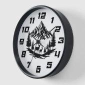 野生威厳のある生活 壁時計 (傾斜)