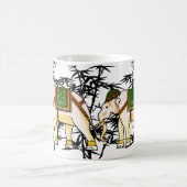 野生威厳のある自然の象 – インド コーヒーマグカップ (中央)