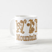 野生山の蜂蜜の大きいコーヒー・マグ マグカップ (正面左)