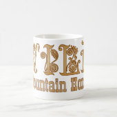 野生山の蜂蜜の大きいコーヒー・マグ マグカップ (中央)