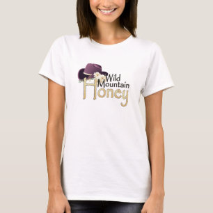 野生山の蜂蜜の女性はTシャツに合いました Tシャツ