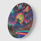 野生惑星2 ラージ壁時計 (傾斜)