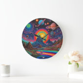 野生惑星2 ラージ壁時計 (ホーム)