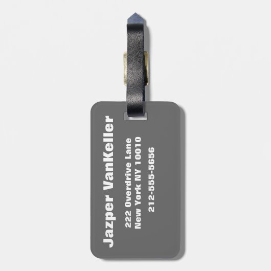 野生救の犬 ラゲッジタグ (裏面縦)