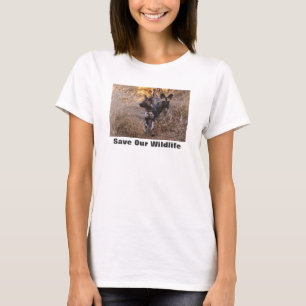 野生救の犬 Tシャツ