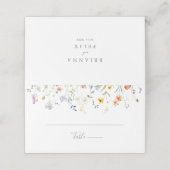 野生数々の色フローラ結婚座席表 プレイスカード (外部開封)