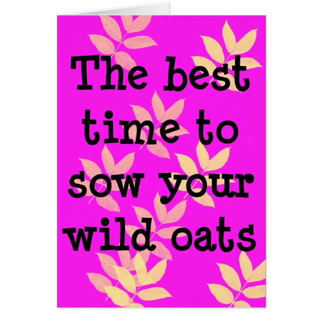 野生最高のの麦の種をまく時間 (正面)