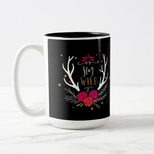 野生滞在 ツートーンマグカップ (左)