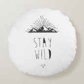 野生滞在 ラウンドクッション (正面)
