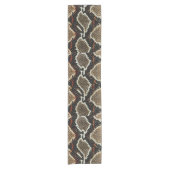 野生爬虫類型カラフルヘビプリント ショートテーブルランナー (正面)