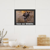 野生犬救のポスター ポスター (キッチン)