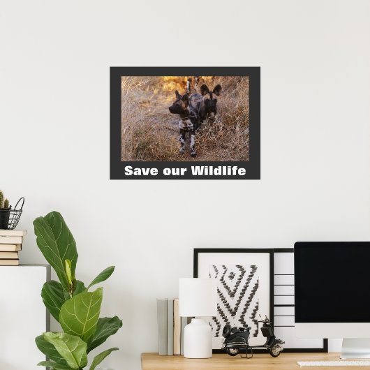 野生犬救のポスター ポスター (ホームオフィス)