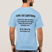 野生猫の連合第20記念日のTシャツ Tシャツ (裏面)