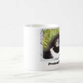 野生猫を保護して下さい コーヒーマグカップ (中央)