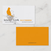 野生生お洒落物自然鳥 名刺 (正面/裏面)