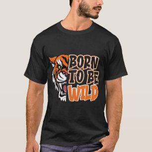 野生生まれになる – Tiger Art Tシャツ